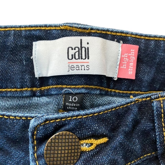 Cabi 3561 High Rise Straight Leg
Distressed Blue Jeans Size 10 - Picture 10 of 16